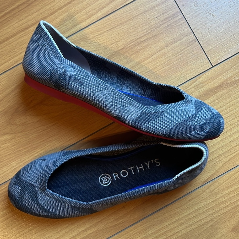 Rothy’s Grey Camo flats size 6.5 - Picture 3 of 10